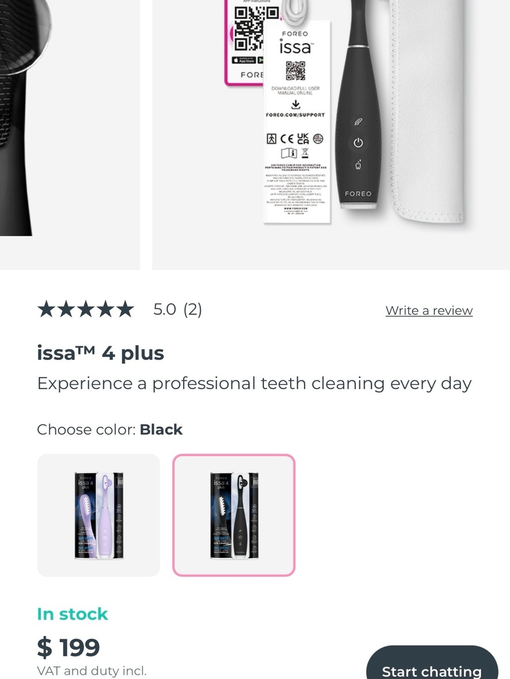 FOREO Issa 4 Plus Smart Sonic Toothbrush - Picture 5 of 9